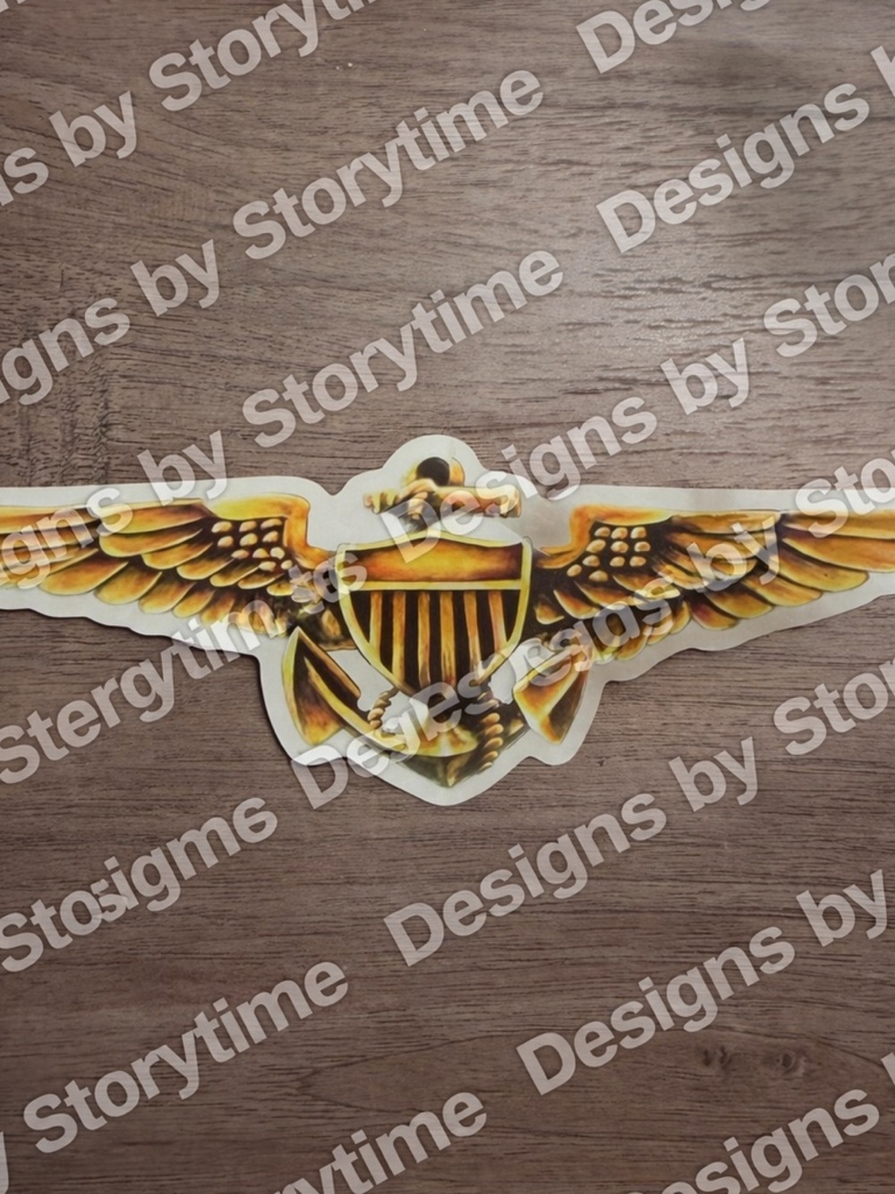 Naval Aviator / Navy Pilot Gold Wings Sticker Decal